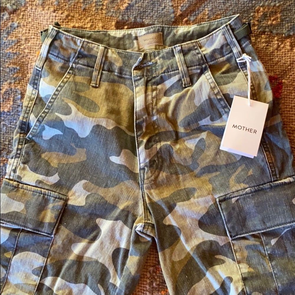NWT MOTHER DENIM camo pants Size 23